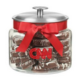 Glass Cookie Jar - Chocolate Covered Oreos (64 Oz.)